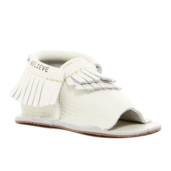 First Step white Leather Moccasin for infant s:3 - Picture 1 of 1